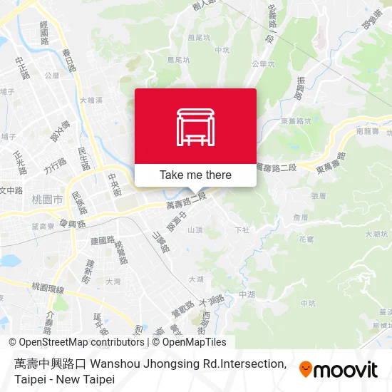 萬壽中興路口 Wanshou Jhongsing Rd.Intersection map