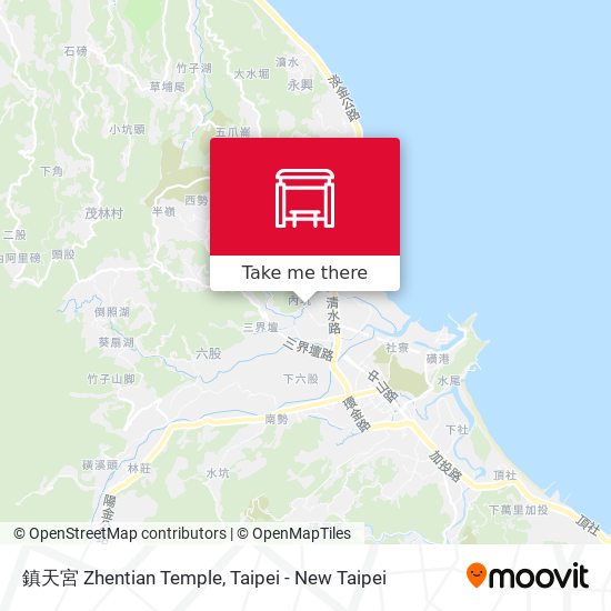 鎮天宮 Zhentian Temple map