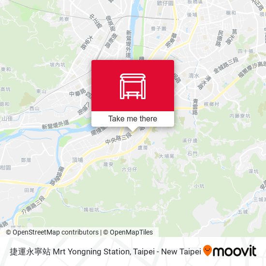 捷運永寧站 Mrt Yongning Station map