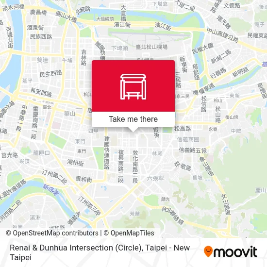 仁愛敦化路口(圓環) Renai &Amp; Dunhua Intersection (Circle)地圖