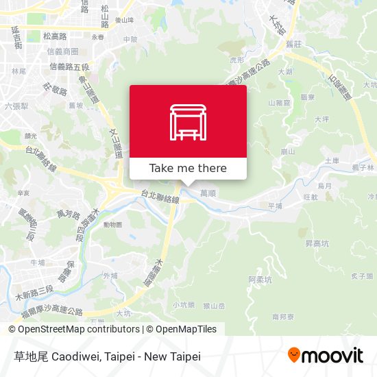 草地尾 Caodiwei map