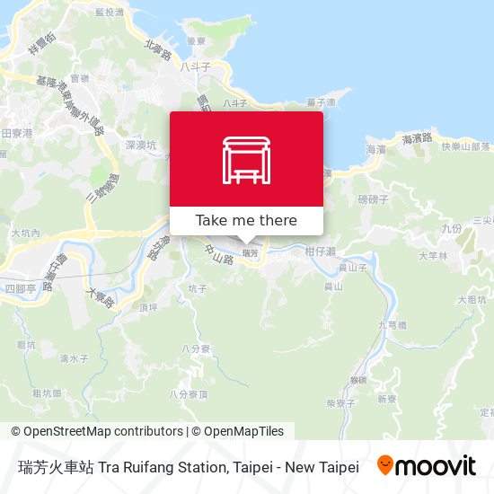 瑞芳火車站 Tra Ruifang Station地圖