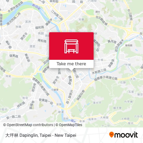大坪林 Dapinglin map
