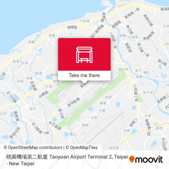 桃園機場第二航廈 Taoyuan Airport  Terminal 2 map