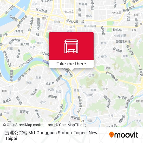 捷運公館站 Mrt Gongguan Station map