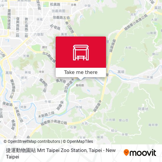 捷運動物園站 Mrt Taipei Zoo Station map