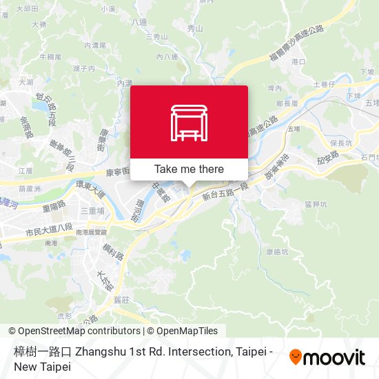樟樹一路口 Zhangshu 1st Rd. Intersection map