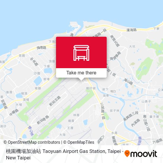 桃園機場加油站 Taoyuan Airport Gas Station map