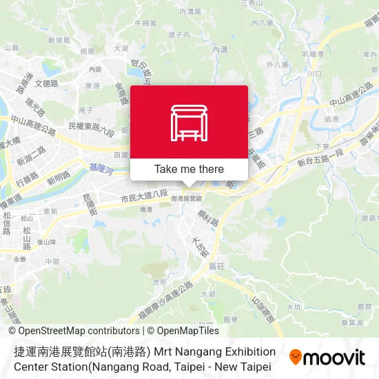 捷運南港展覽館站(南港路) Mrt Nangang Exhibition Center Station(Nangang Road地圖