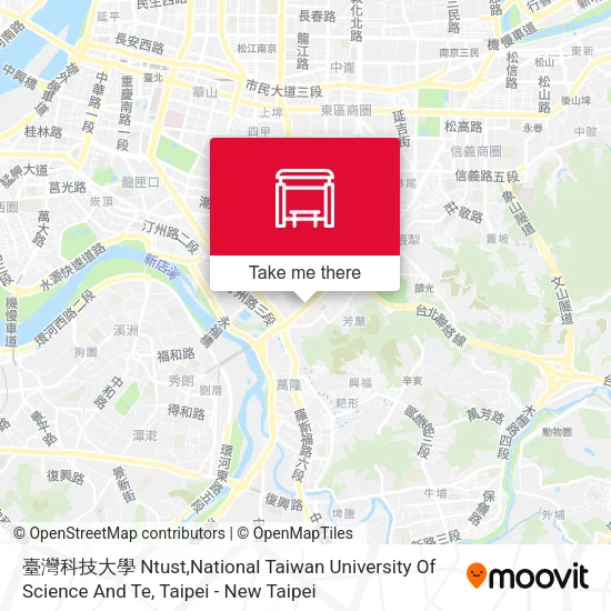 臺灣科技大學 Ntust,National Taiwan University Of Science And Te地圖
