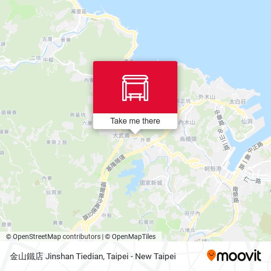 金山鐵店 Jinshan Tiedian map