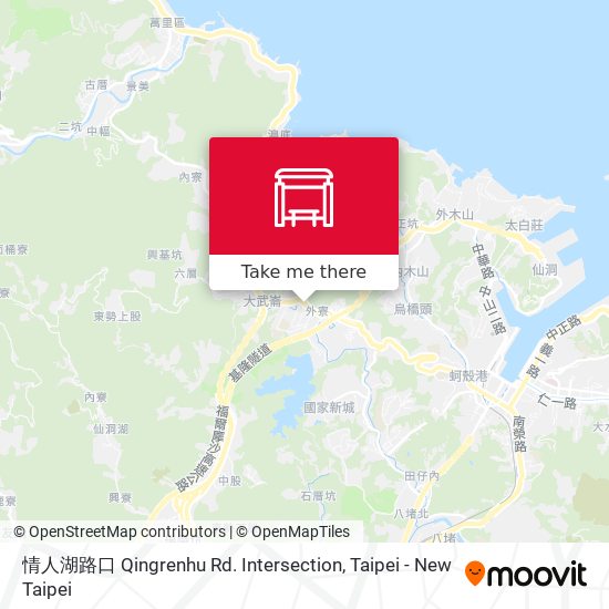 情人湖路口 Qingrenhu Rd. Intersection map