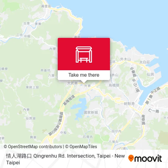 情人湖路口 Qingrenhu Rd. Intersection map