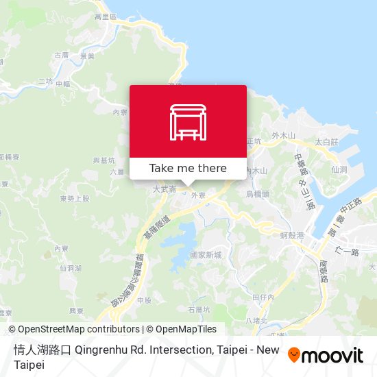 情人湖路口 Qingrenhu Rd. Intersection map