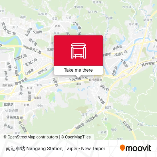 南港車站 Nangang Station map