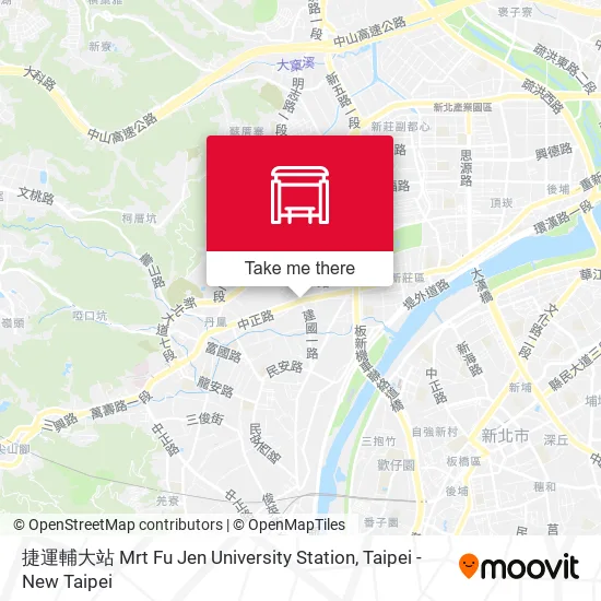 捷運輔大站 Mrt Fu Jen University Station地圖