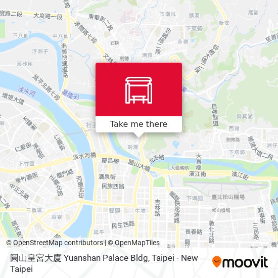 圓山皇宮大廈 Yuanshan Palace Bldg map