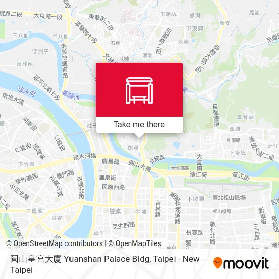 圓山皇宮大廈 Yuanshan Palace Bldg map