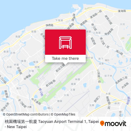 桃園機場第一航廈 Taoyuan Airport  Terminal 1地圖