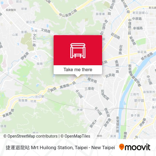 捷運迴龍站 Mrt Huilong Station map