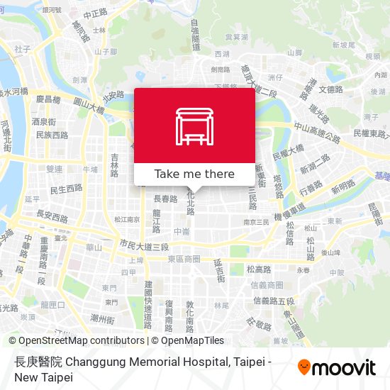 長庚醫院 Changgung Memorial Hospital map