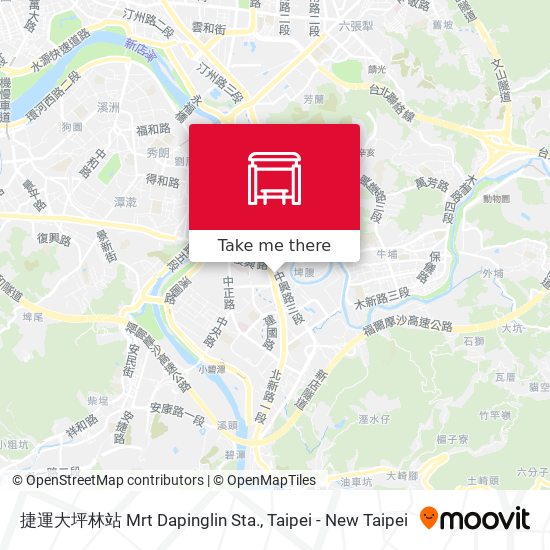 捷運大坪林站 Mrt Dapinglin Sta.地圖