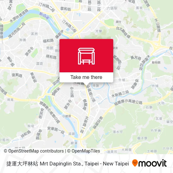 捷運大坪林站 Mrt Dapinglin Sta. map