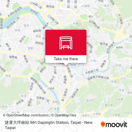 捷運大坪林站 Mrt Dapinglin Station map