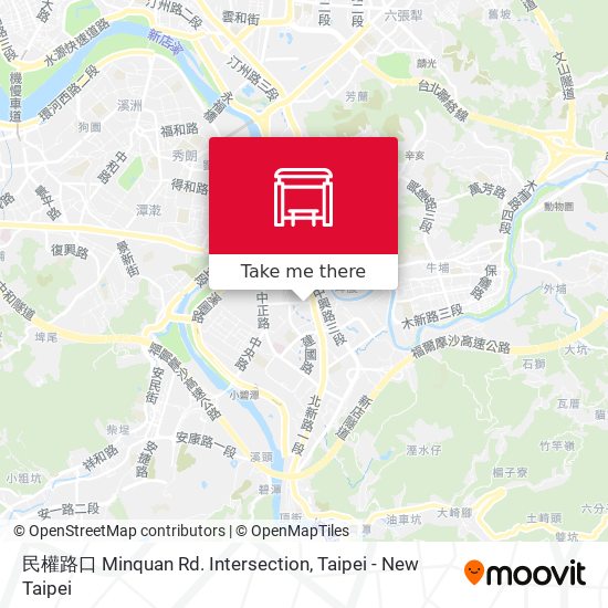 民權路口 Minquan Rd. Intersection map