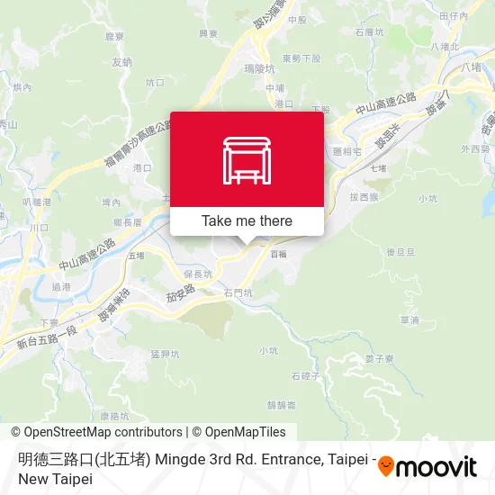 明德三路口(北五堵) Mingde 3rd Rd. Entrance map