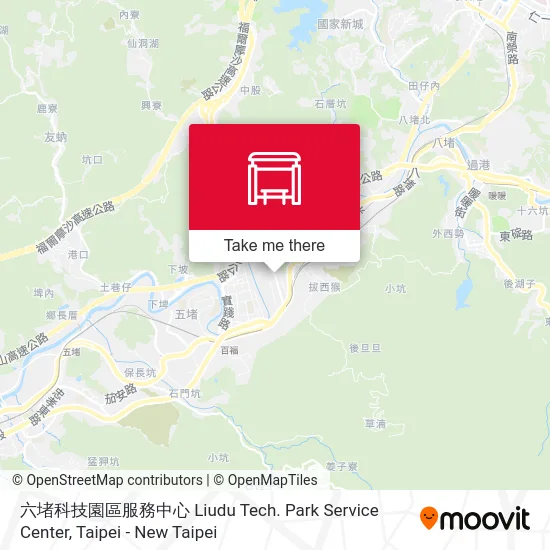 六堵科技園區服務中心 Liudu Tech. Park Service Center map