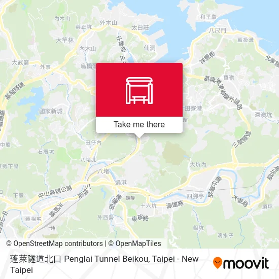 蓬萊隧道北口 Penglai Tunnel Beikou map