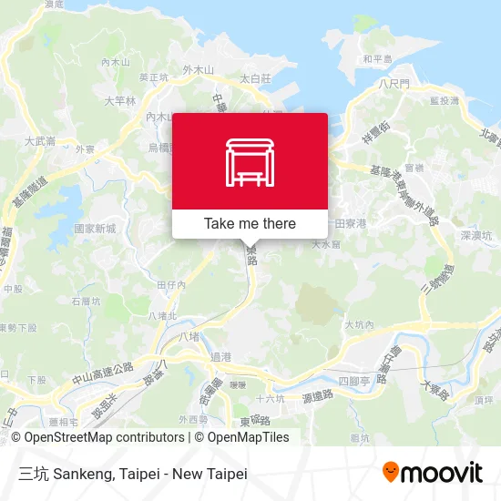 三坑 Sankeng map