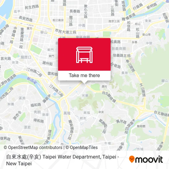 自來水處(辛亥) Taipei Water Department地圖