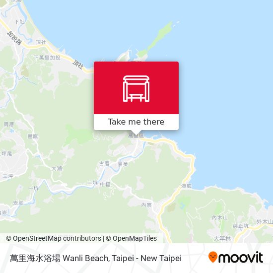 萬里海水浴場 Wanli Beach map