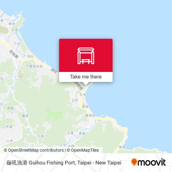龜吼漁港 Guihou Fishing Port map