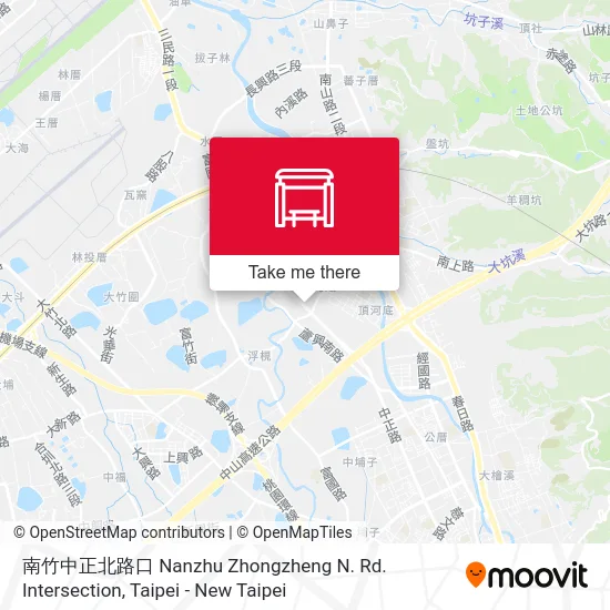 南竹中正北路口 Nanzhu Zhongzheng N. Rd. Intersection map