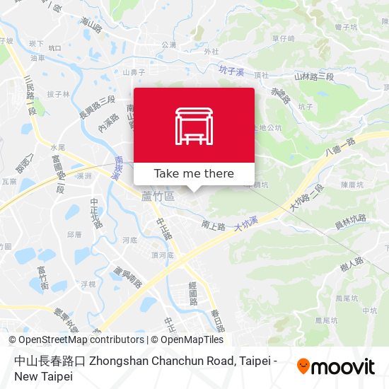 中山長春路口 Zhongshan  Chanchun Road map