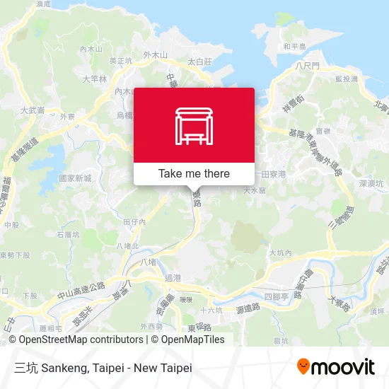三坑 Sankeng map