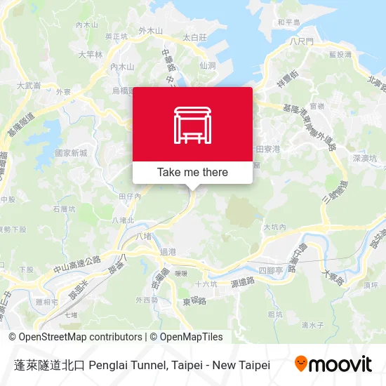蓬萊隧道北口 Penglai Tunnel map