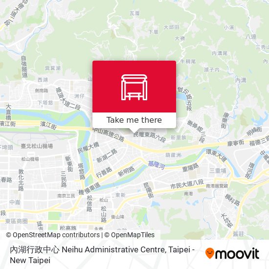 內湖行政中心 Neihu Administrative Centre map
