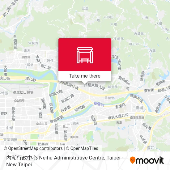內湖行政中心 Neihu Administrative Centre map