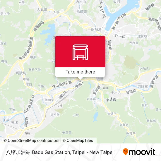 八堵加油站 Badu Gas Station map