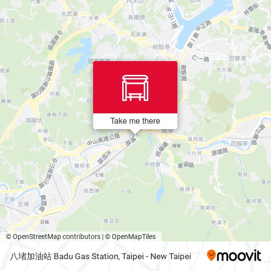 八堵加油站 Badu Gas Station map