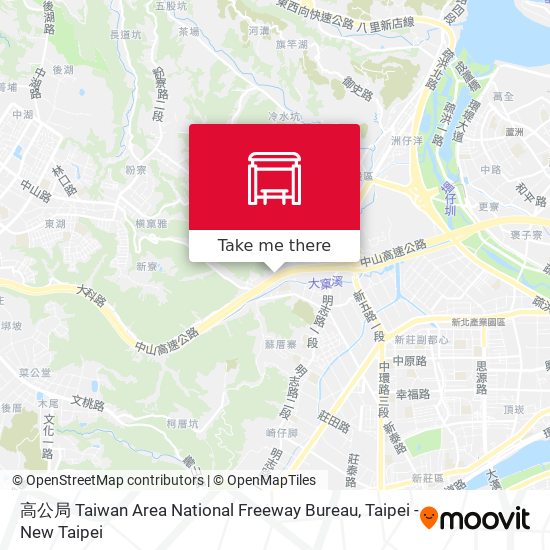 高公局 Taiwan Area National Freeway Bureau map