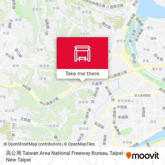 高公局 Taiwan Area National Freeway Bureau map