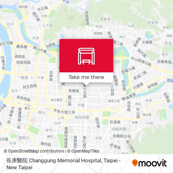 長庚醫院 Changgung Memorial Hospital map