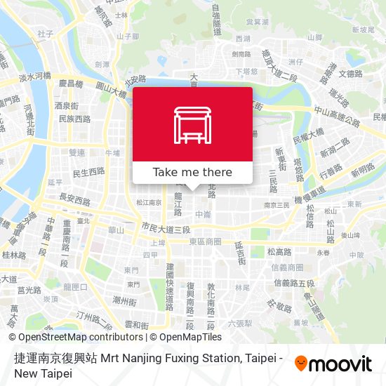 捷運南京復興站 Mrt Nanjing Fuxing Station map