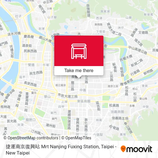 捷運南京復興站 Mrt Nanjing Fuxing Station map