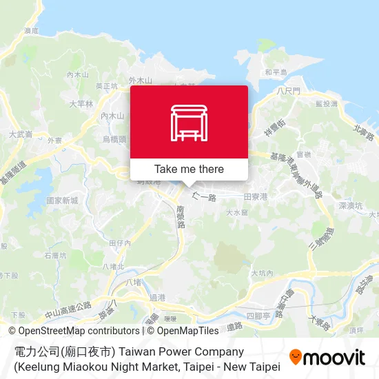 電力公司(廟口夜市) Taiwan Power Company (Keelung Miaokou Night Market地圖